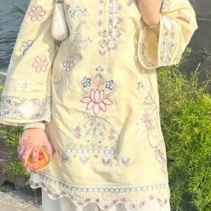 Meher Embroidered Cotton Kurti Set