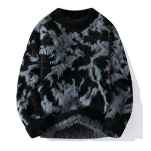 Mens Casual Thickened Mock-neck Sweater